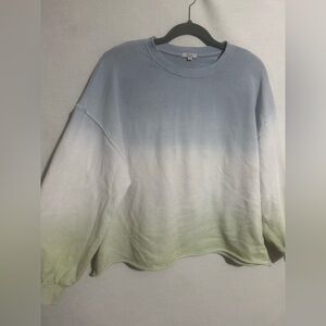 Rails puff sleeve cropped crew